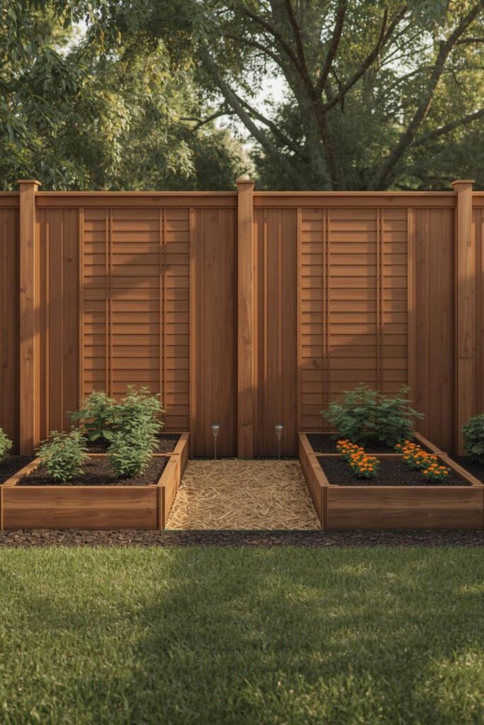 Split-Level Edible Beds With Blueberries and Strawberries