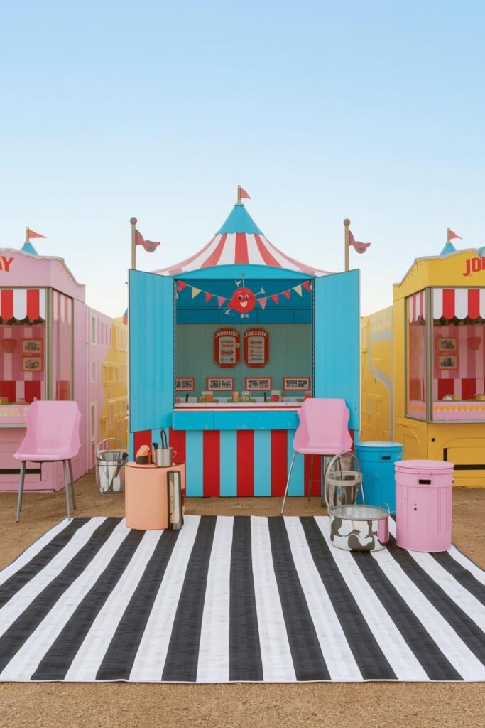 Carnival Boardwalk Party With Playful Game Night Styling