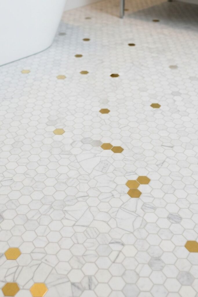 Hexagon Marble Mosaic for Soft Patterned Elegance Underfoot