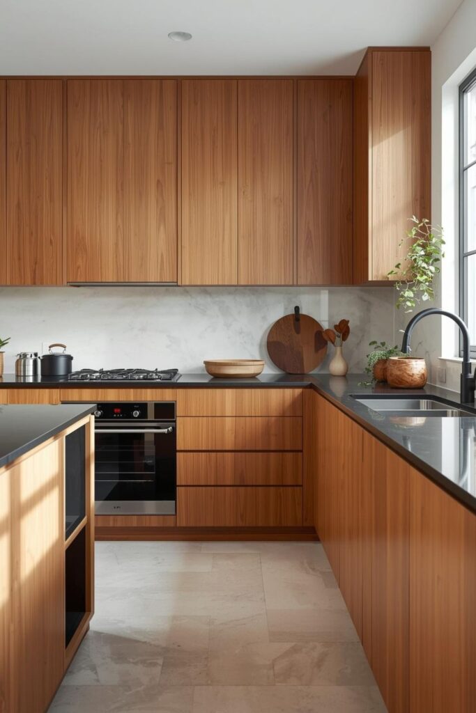 Modern Wooden Kitchen Backsplash Ideas With Minimalist Styling