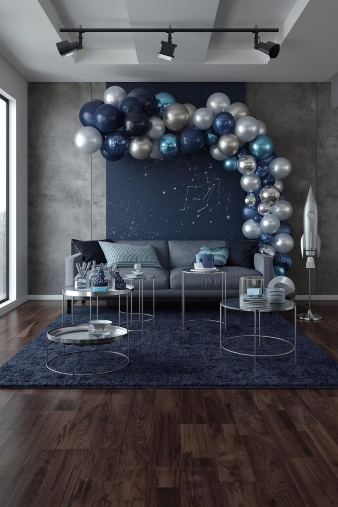 Space Explorer Party With Sleek Galactic Party Design