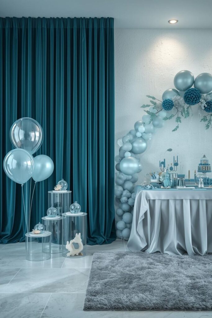  Under-the-Sea Aquarium Party With Modern Marine Elegance