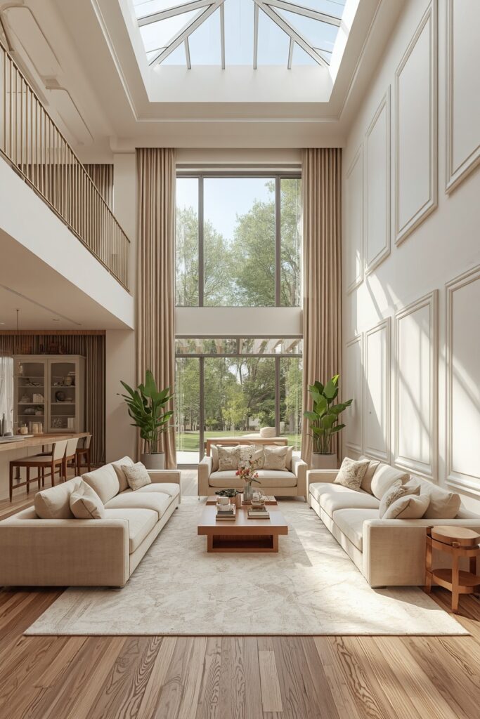 Inviting Neutral Living Room with Natural Materials