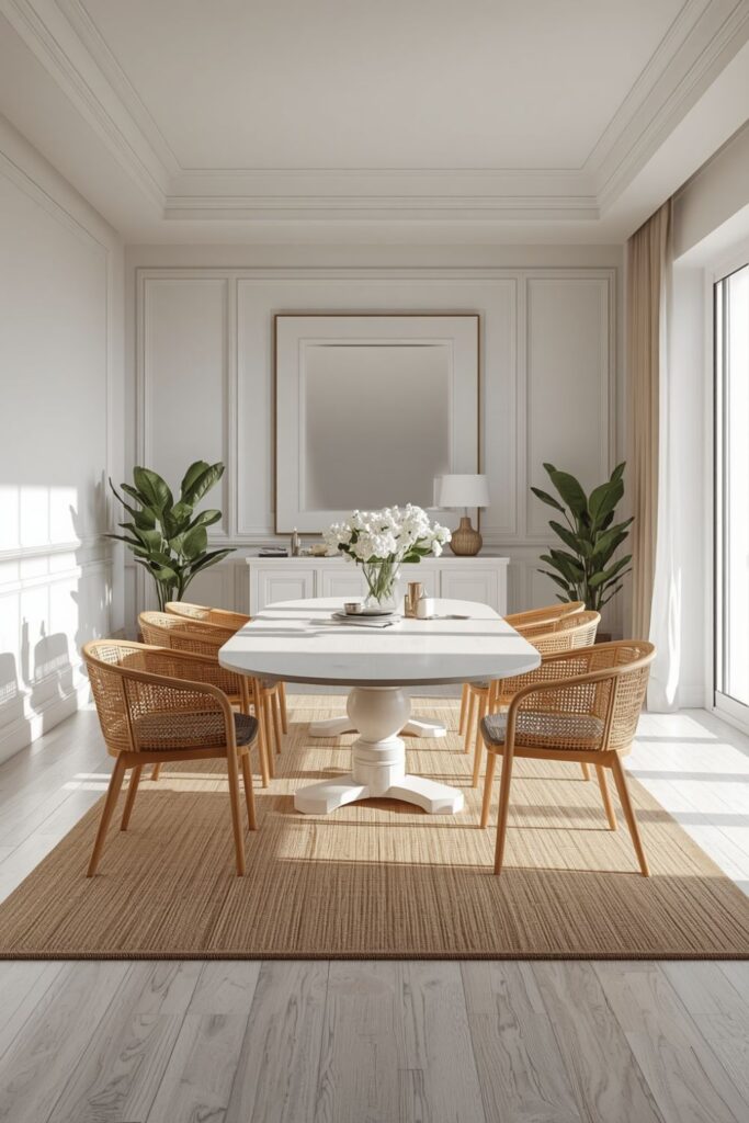 Refined Rattan White Villa