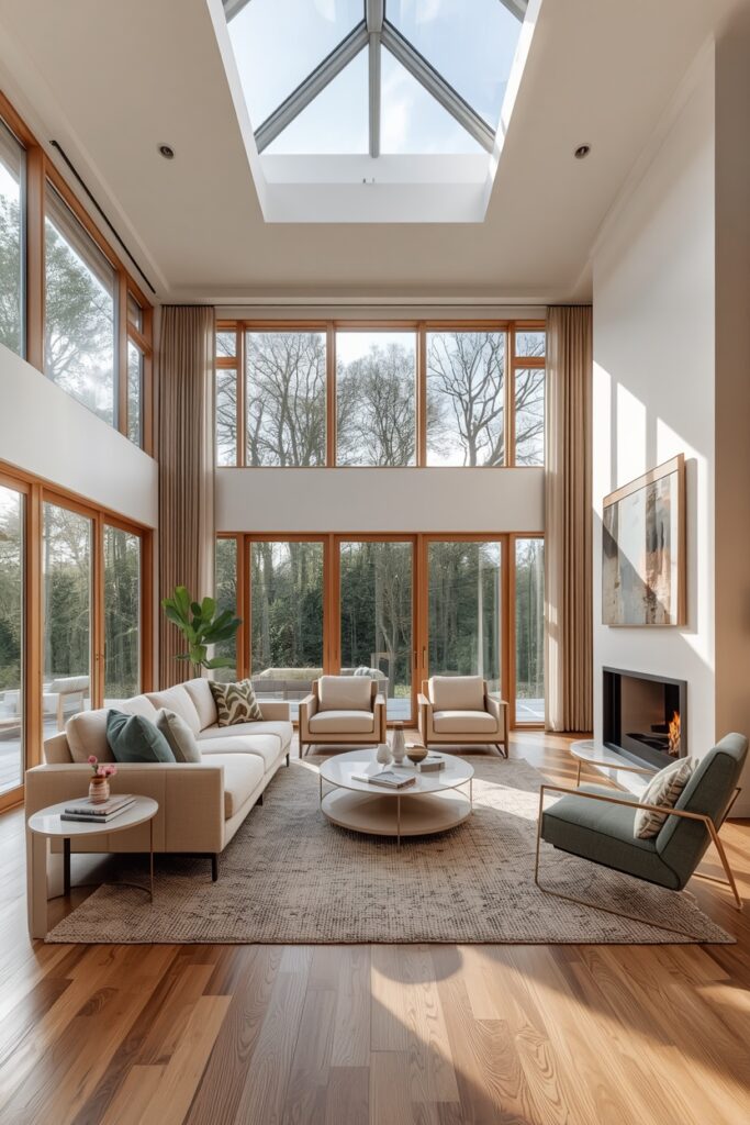 Sophisticated Family Lounge with Indoor-Outdoor Feel